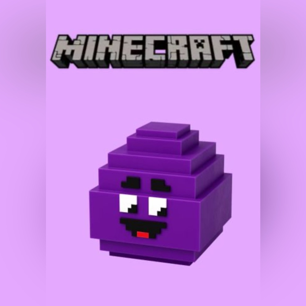2025 Rare McDonald’s Minecraft Movie Grimace Egg with Card & Valid Game Code - Picture 2 of 4
